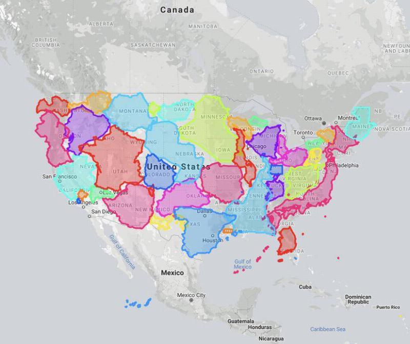 Countries fitting inside the United States