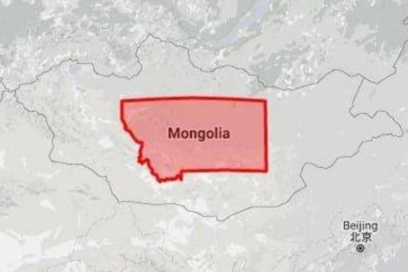 Montana Fits Perfectly Inside Mongolia Montana Fits Perfectly Inside Mongolia