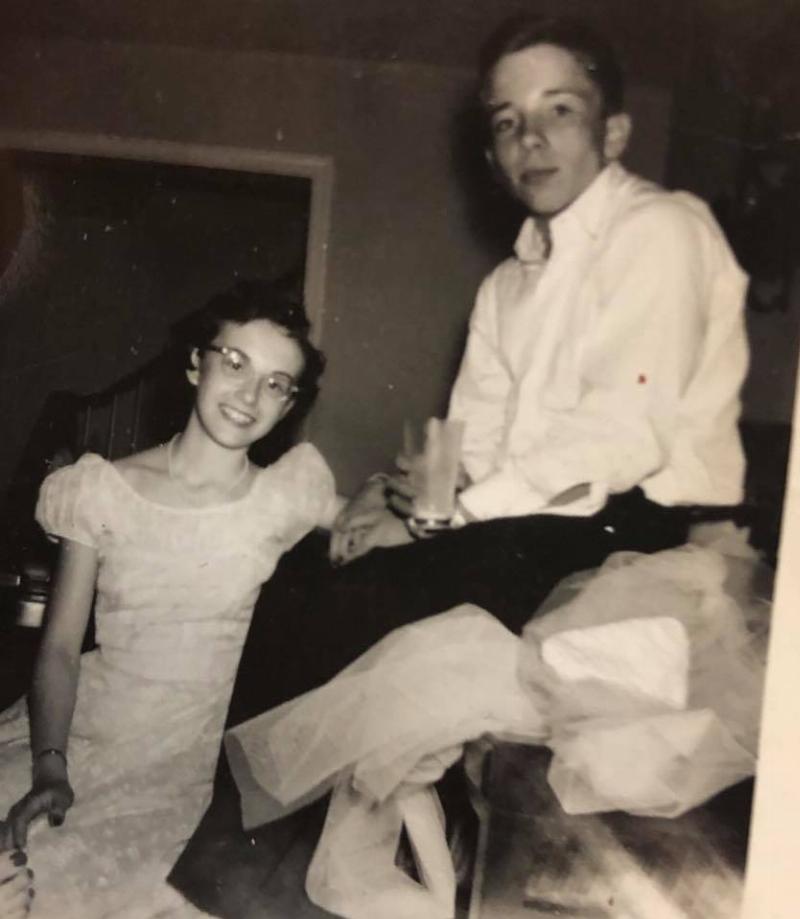 martha and carter at prom1954