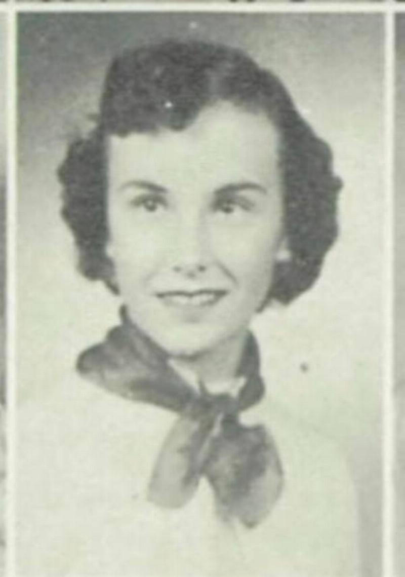 photo of martha ingham from highschool in 1950s
