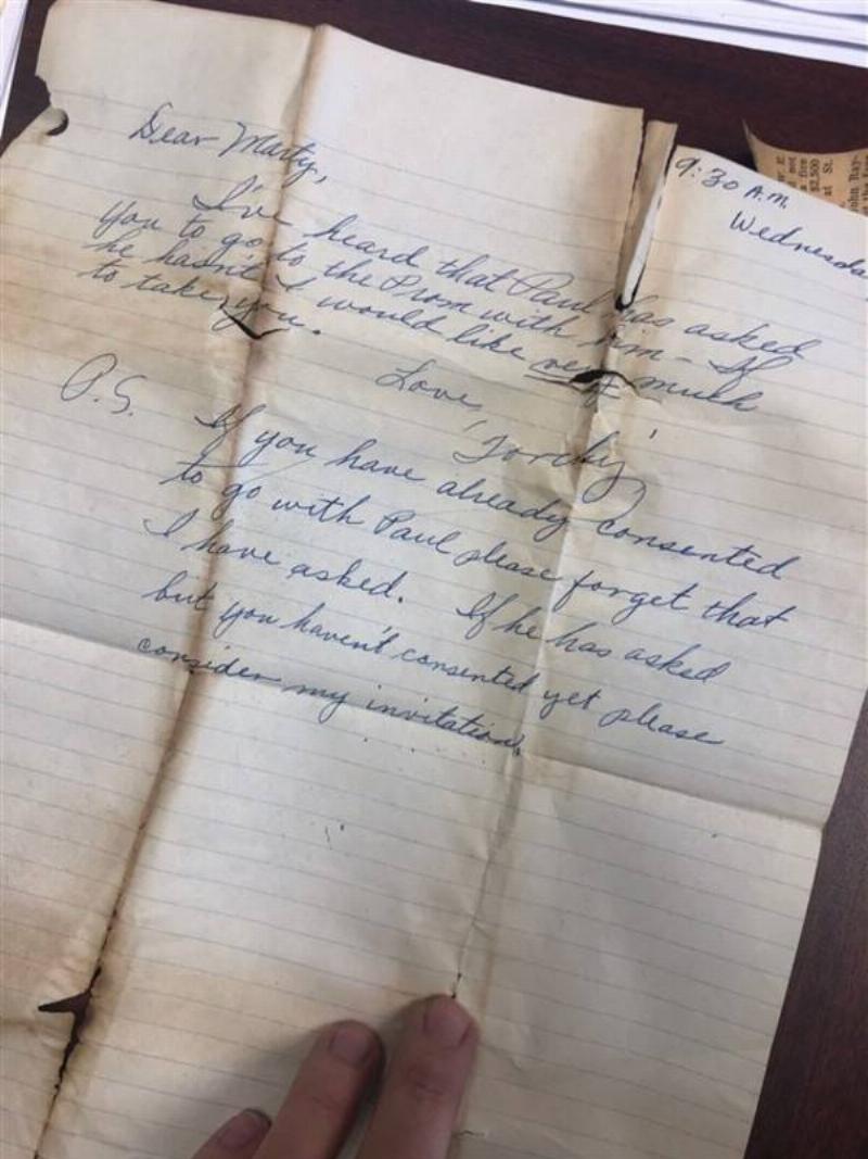 note to martha from admirer