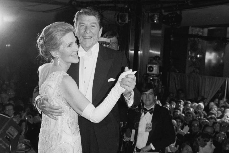 Reagan 1981 -514880032 Ronald and Nancy Reagan dance during the 1981 inauguration.