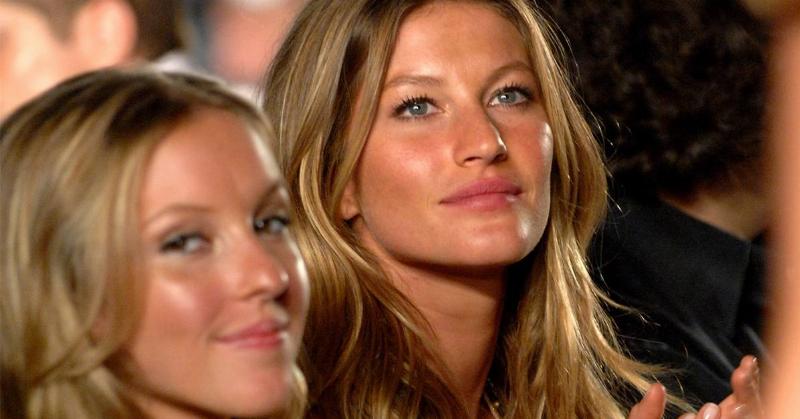 gisele and patricia Model Gisele Bundchen with her sister