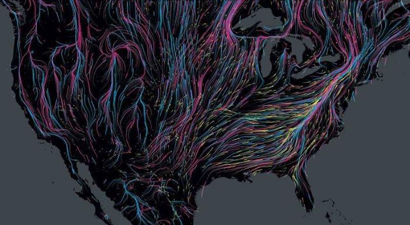 Mass Migration fo Animals throughout North America