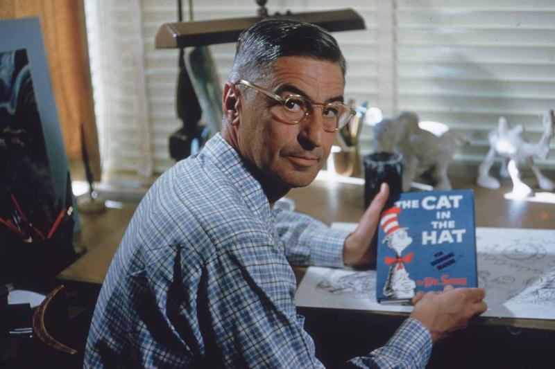 Dr-Seuss Dr Seuss Holds 'The Cat In The Hat'
