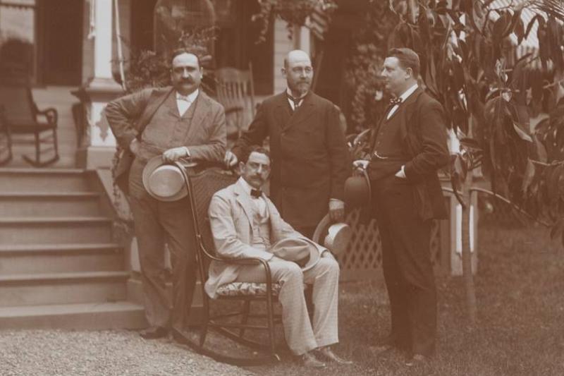 horsemen-111677174 A group of horsemen pose together for a photo in 1898.