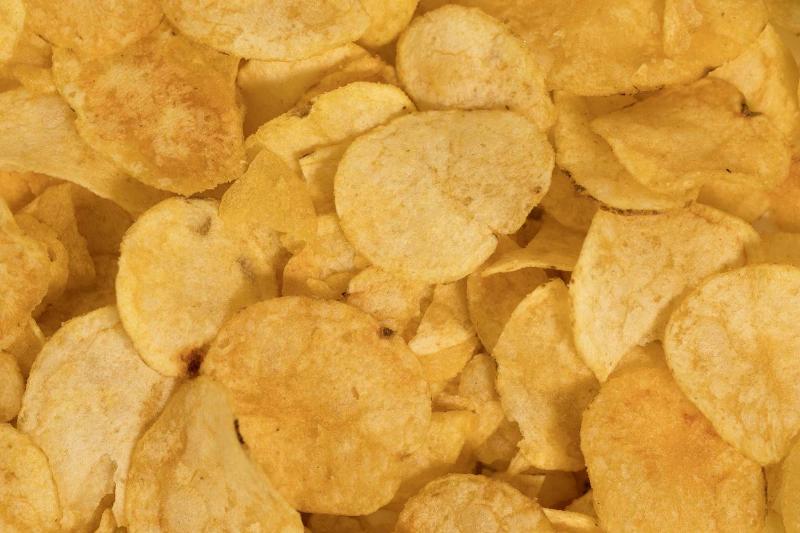 potato chips potato chips on display