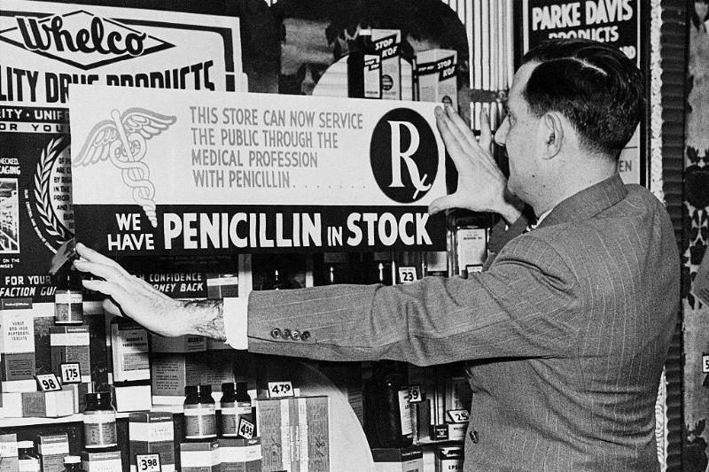 Man with sign 