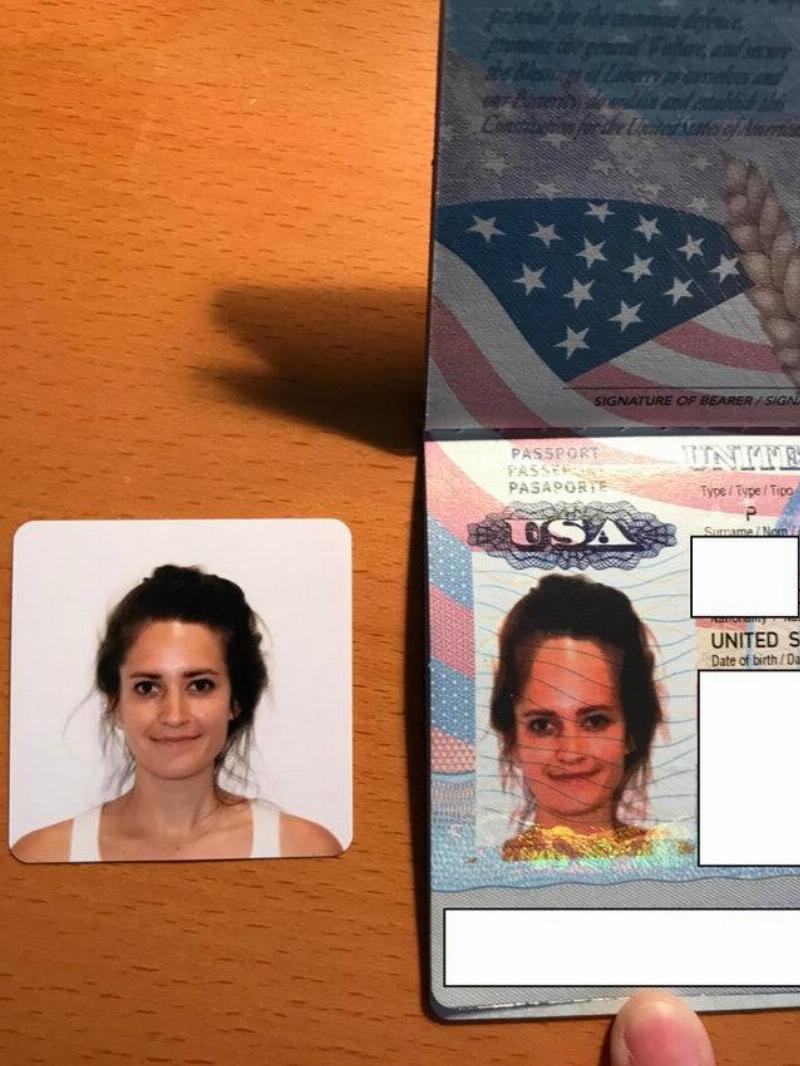 passport photo distorted 