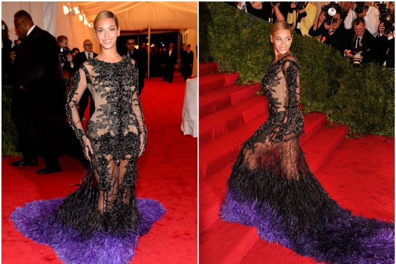 Beyonce Beyonce poses for the 2012 Met Gala.