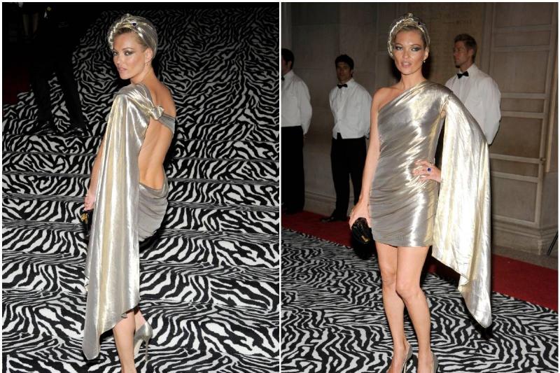 Kate Moss Kate Moss poses for the 2019 Met Gala.