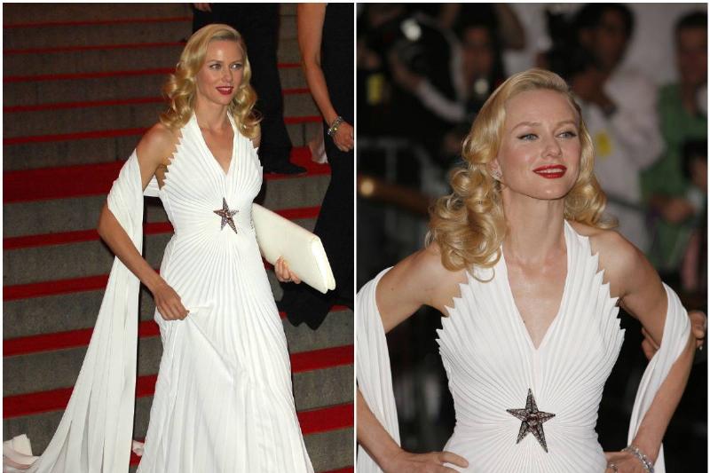 Naomi Watts Naomi Watts poses for photos at the 2008 Met Gala.