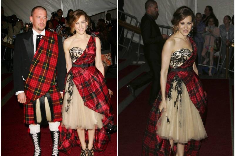 Sarah Jessica Parker Sarah Jessica Parker attends the 2006 met gala with designer Alexander McQueen.