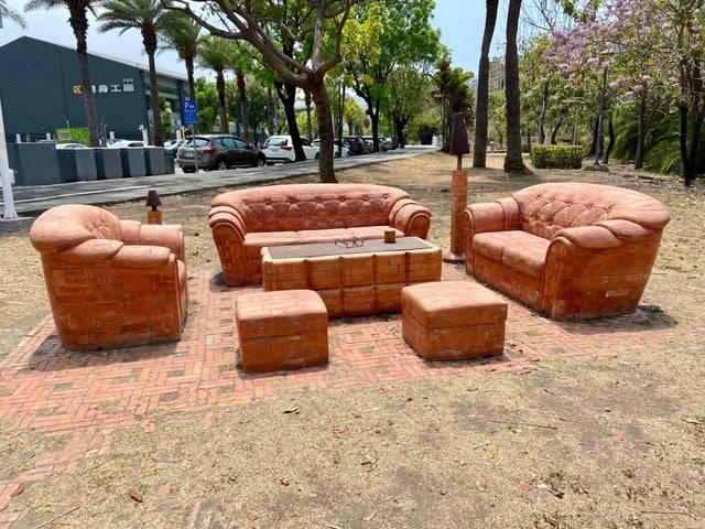 brick couch set