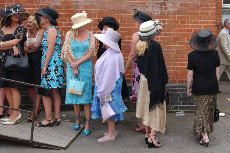 Queuing for Toilet at Ascot Queuing for Toilet at Ascot