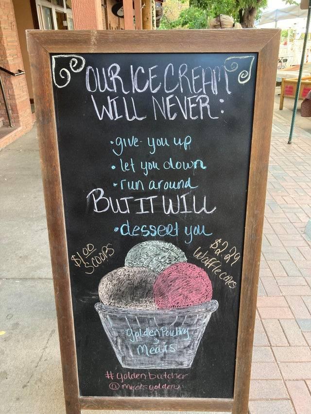 rick roll'd by a sign