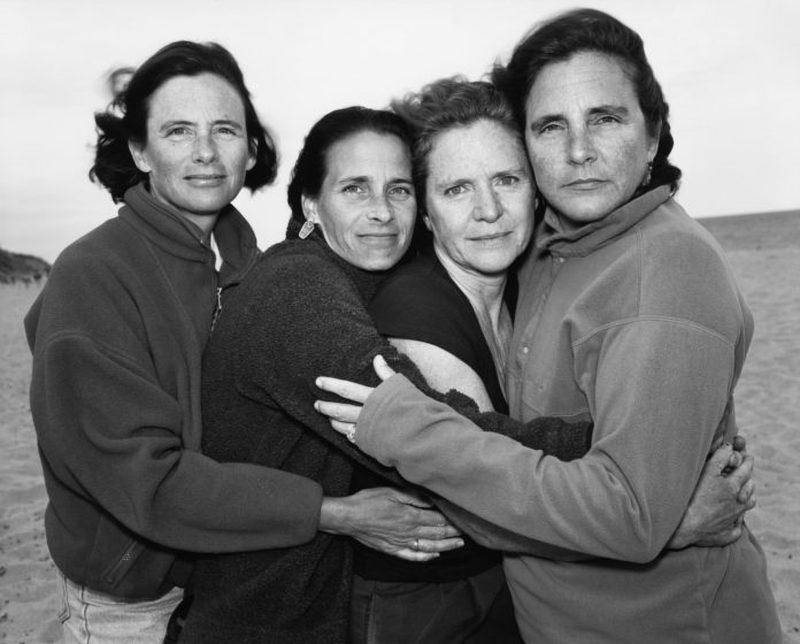 1999 four sisters hugging 