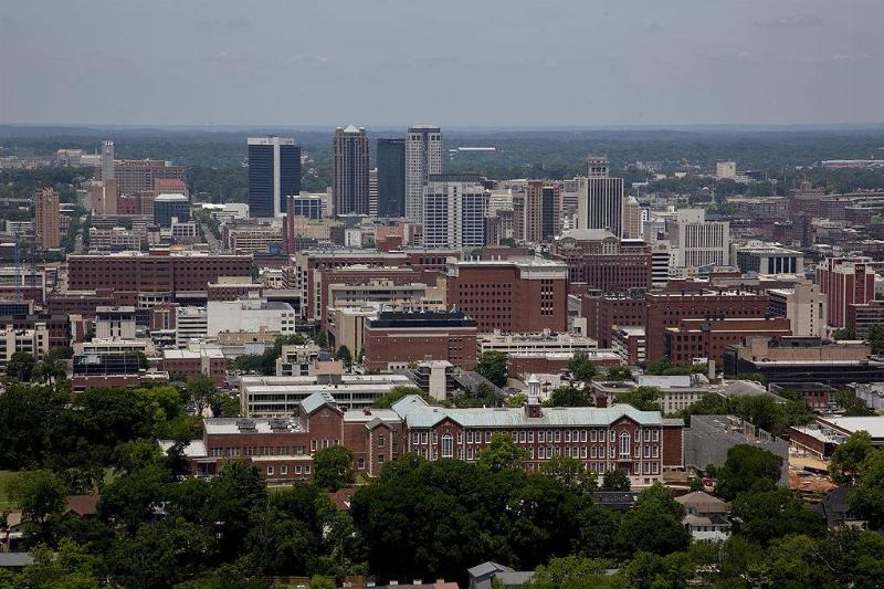 Birmingham, Alabama 120083201 Cityscape as seen from the Vulcan Statue, Birmingham, Alabama