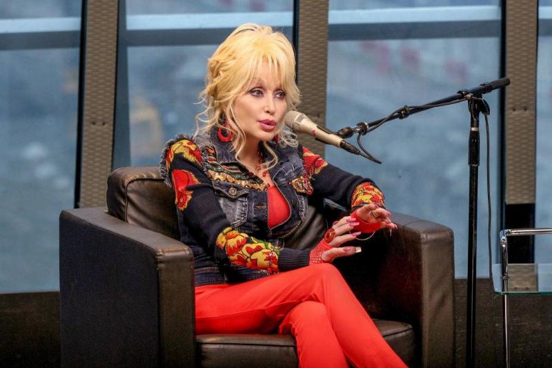 botox 859457752 Dolly Parton speaking during a radio show