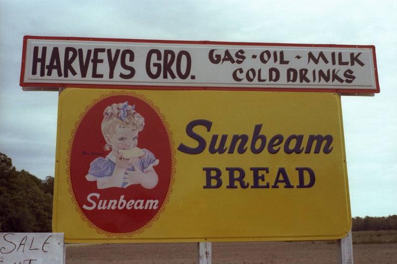 sunbeam 1295083090 Sunbeam bread sign in Ridgeland, South Carolina