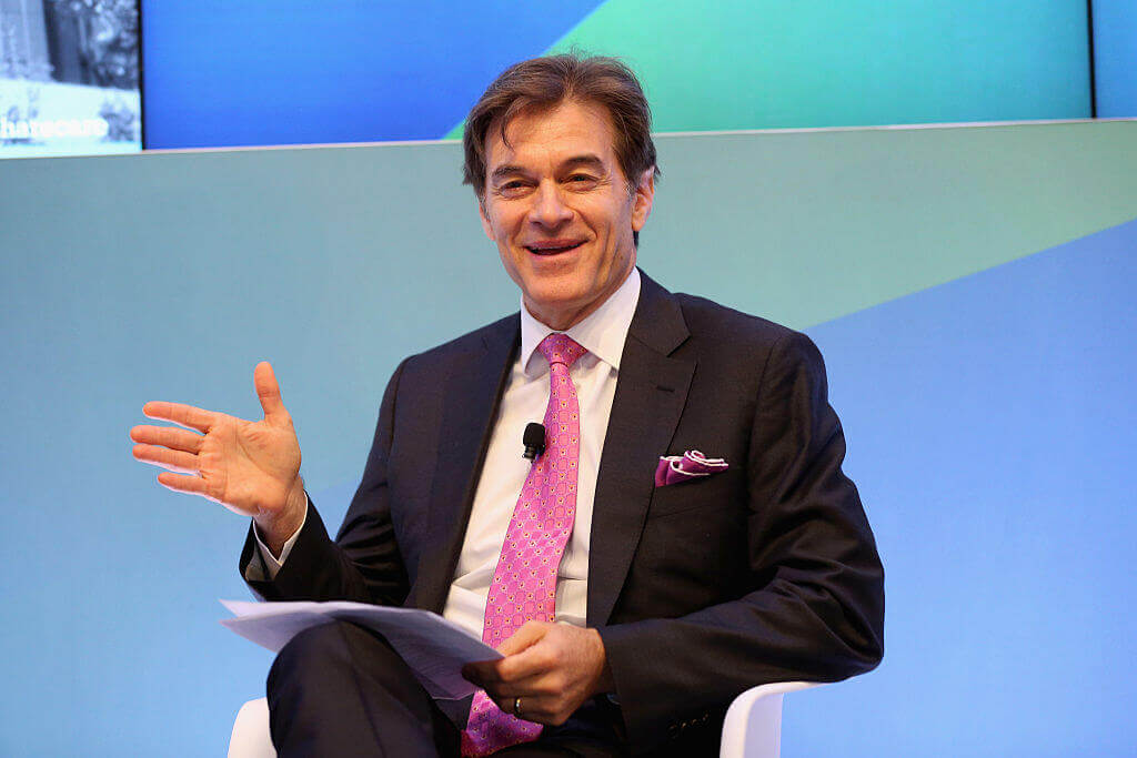 Dr. Oz pictured on the set of his show