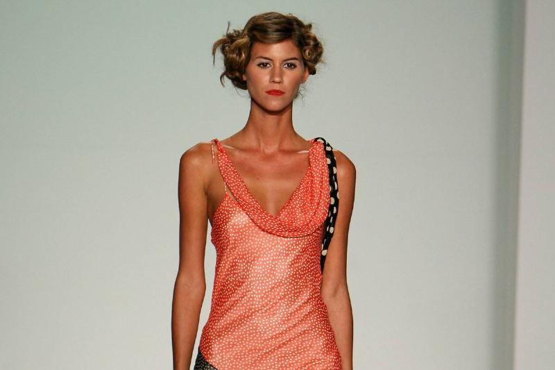 cowl neck Model wearing Cristobol Skot Spring 2006 Fashion during FUNKSHION Music