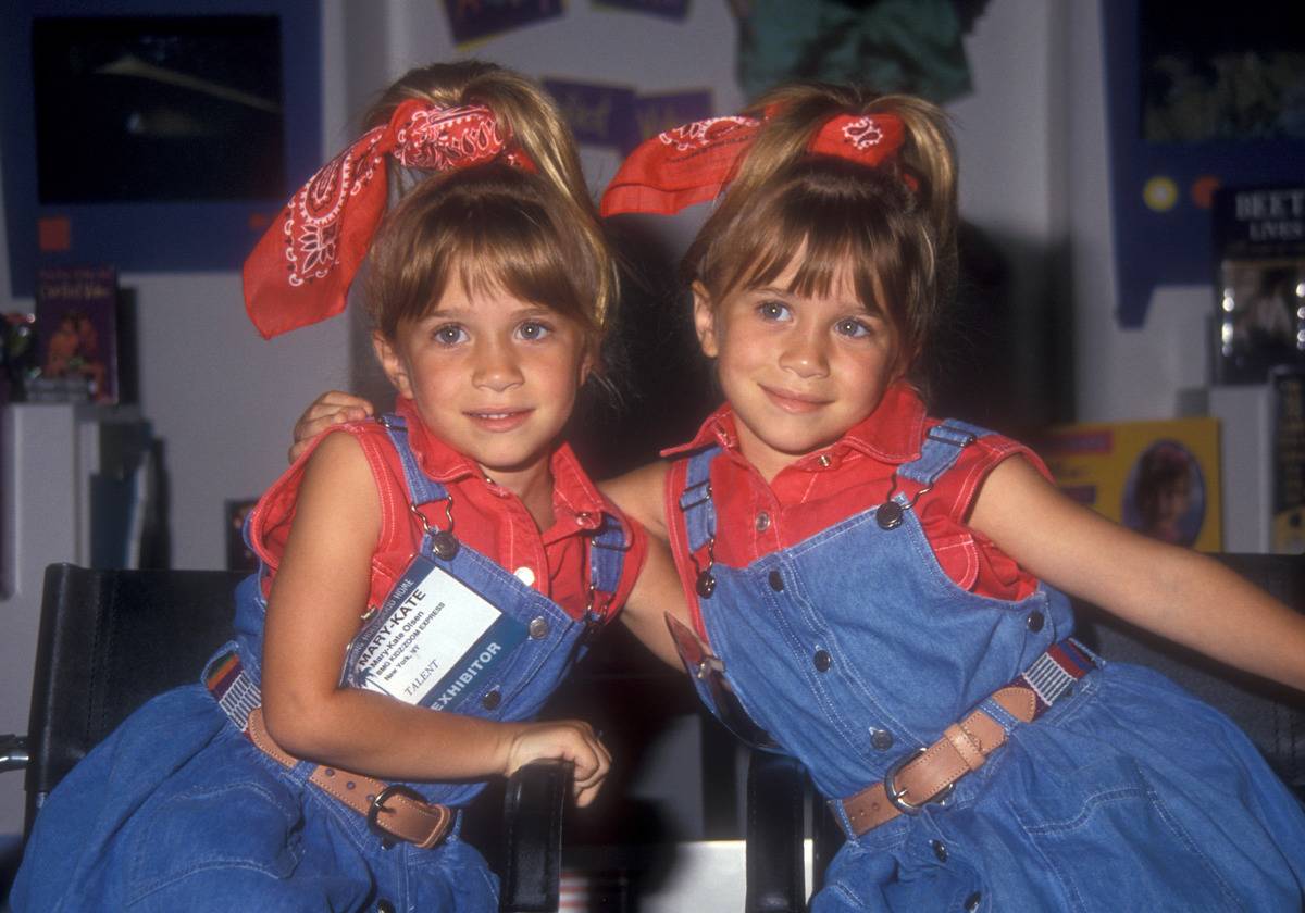 Olsen Twins Mary Kate Olsen and Ashley Olsen during Video Software Dealers Association Convention at Las Vegas Convention Center in Las Vegas, Nevada, United States.