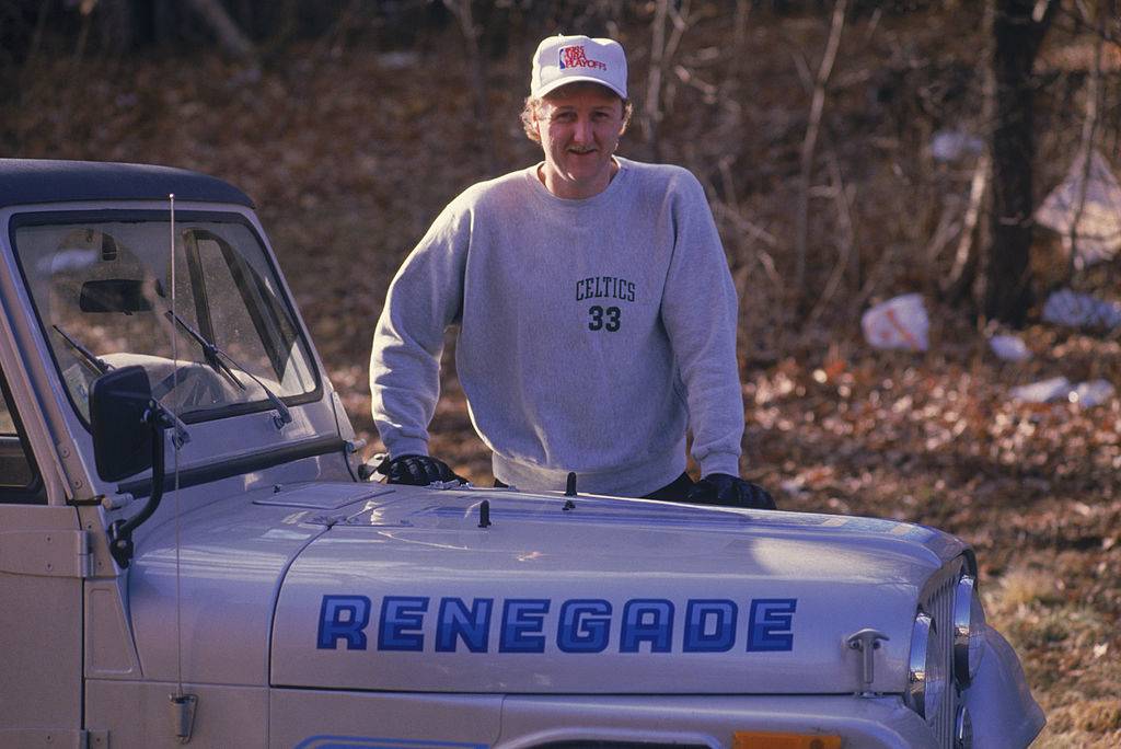Larry Bird and his Jeep Renegade