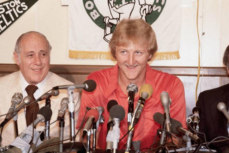 Larry Bird signing first contract
