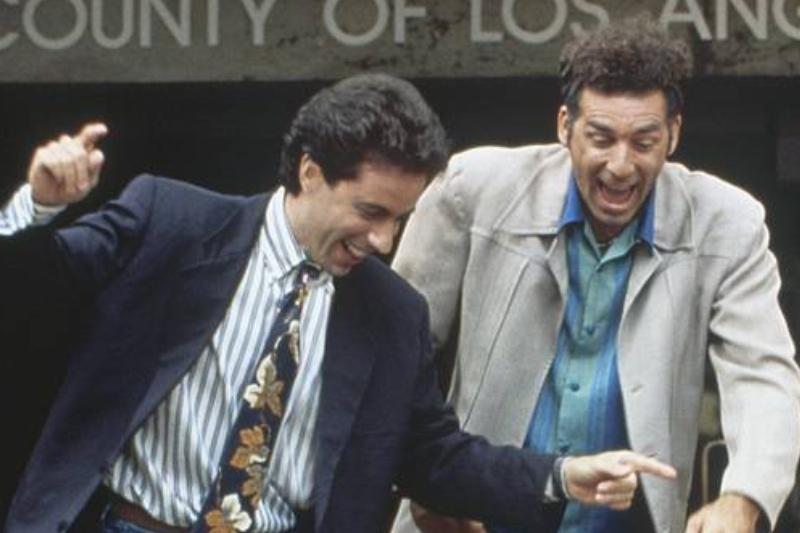 Jerry Seinfeld, Jason Alexander and Michael Richards dancing in Seinfeld Jerry Seinfeld, Jason Alexander and Michael Richards dancing in Seinfeld