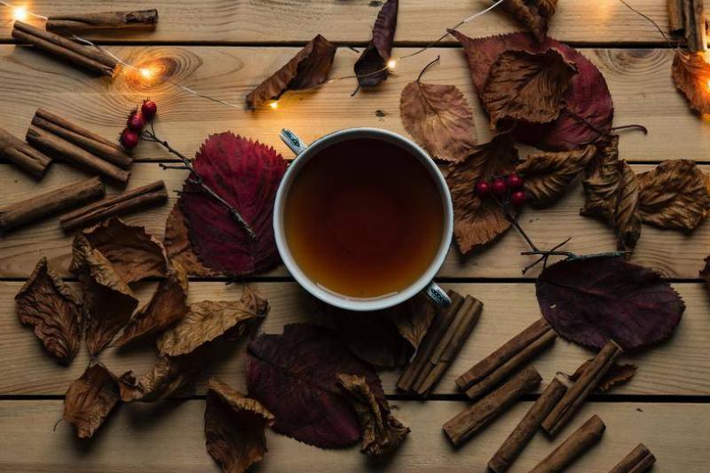 cup of coffee on wodden table suurounded by stalks of cinnamon cup of coffee on wodden table suurounded by stalks of cinnamon