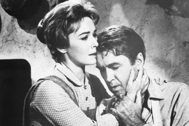 James Stewart and Vera Miles in The Man Who Shot Liberty Valance James Stewart and Vera Miles in The Man Who Shot Liberty Valance