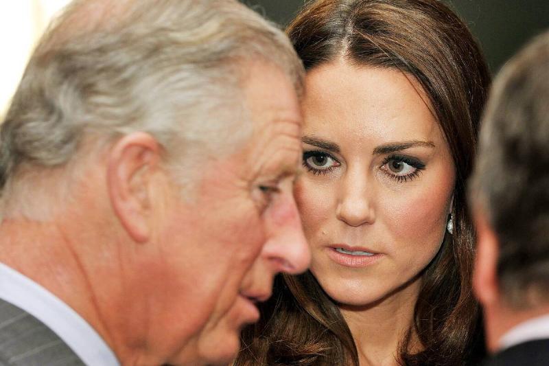 GettyImages-141389131 Catherine, Duchess of Cambridge and Prince Charles, Prince of Wales visit the Dulwich Picture Gallery on March 15, 2012 in Dulwich, south London, Englad. The Duchess of Cambridge joined her parents-in-law Prince Charles, Prince of Wales and Camilla, Duchess of Cornwall on a royal visit to the gallery to celebrate their shared love of the arts and see work done by the Prince's Foundation for Children and the Arts.