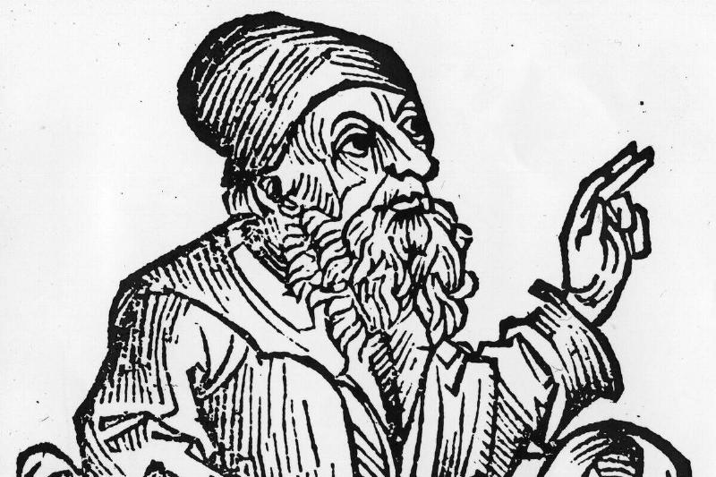 Anaxagoras Greek philosopher and scientist Anaxagoras (500 - 428 BC), tutor to Pericles, Euphrides and Socrates, circa 1493.