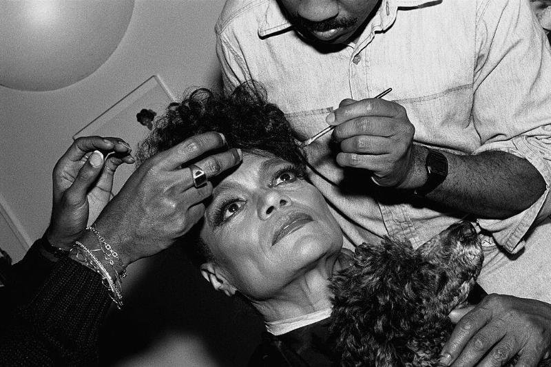 eartha kitt 83410505 eartha kitt getting her makeup done