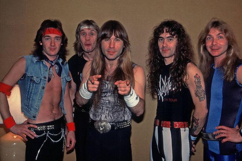 iron maiden156572382 iron maiden posing for a photo