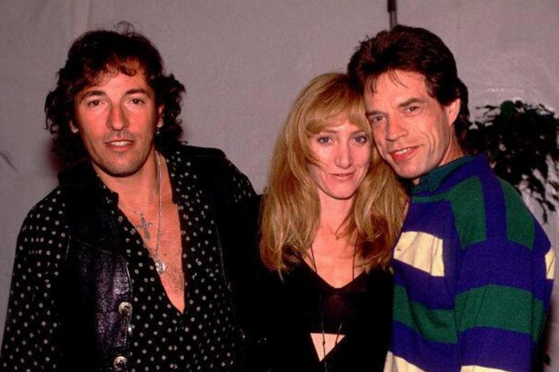 mick jagger 133617394 mick jagger with bruce springsteen and his wife