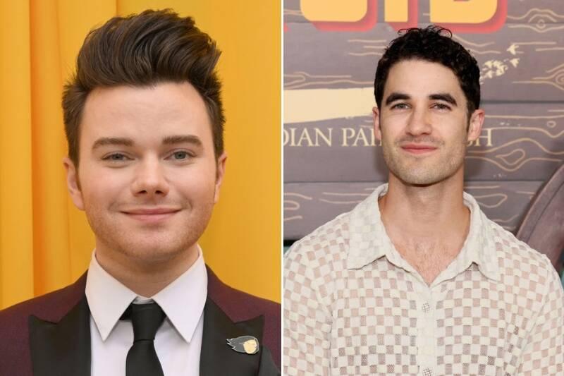 glee chris colfer and darren criss