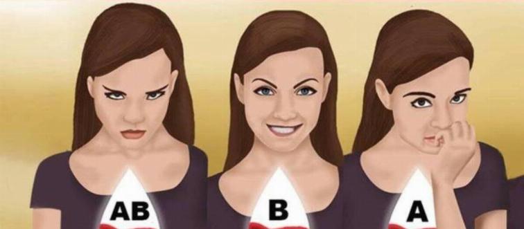 three women with blood types