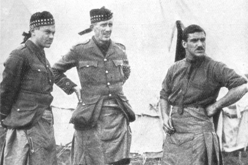 Officers of the Canadian Highlanders, 1915. Officers of the Canadian Highlanders, 1915.