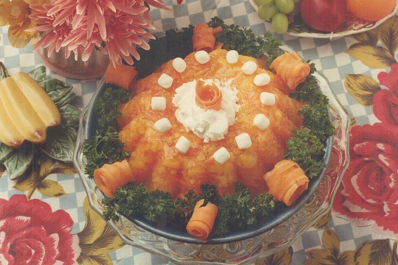 jell-o salad 499303077 jell-o salad with marshmallows and fruit