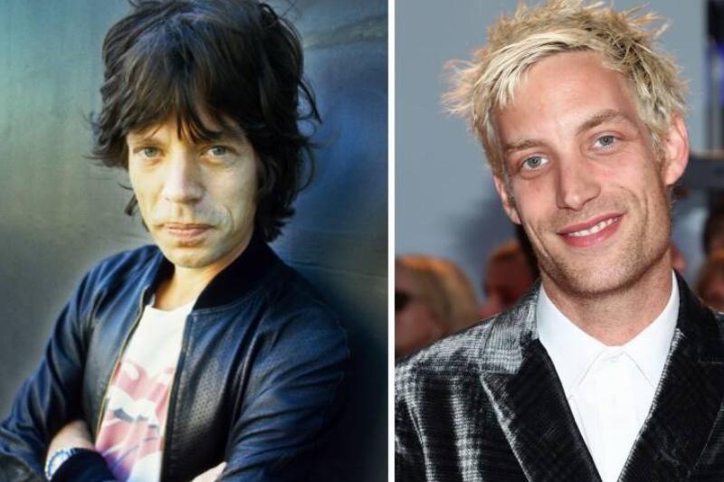 Mick and James Jagger Mick and James Jagger