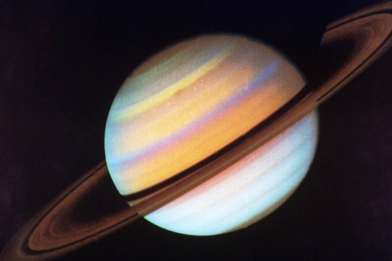 Image Of Saturn Taken By Voyager Image Of Saturn Taken By Voyager