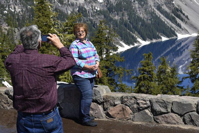 Crater Lake National Park in Oregon, USA Crater Lake National Park in Oregon, USA