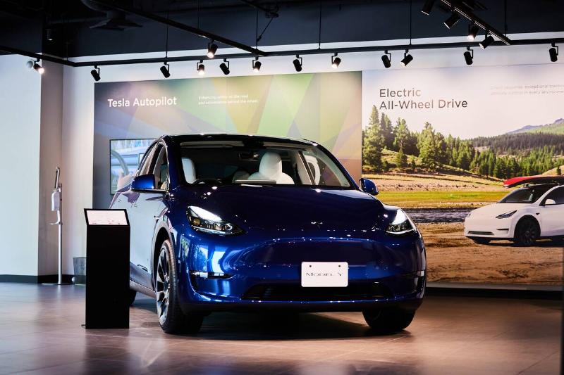 Tesla Store In Tokyo As Elon Musk Arrives In Japan For First Visit In Nine Years