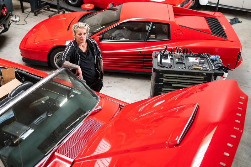 Classic car mechanic Tanja Trautmann Classic car mechanic Tanja Trautmann