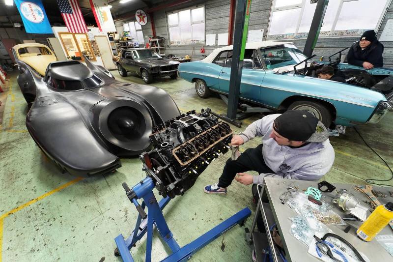 Jimmy Woods Works On A Batmobile Replica In Achicourt Jimmy Woods Works On A Batmobile Replica In Achicourt