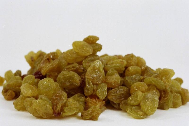 Yellow raisins. Yellow raisins.