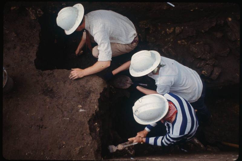 Workers Excavating Legendary Castle Site