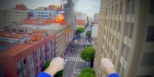 Superman with a GoPro